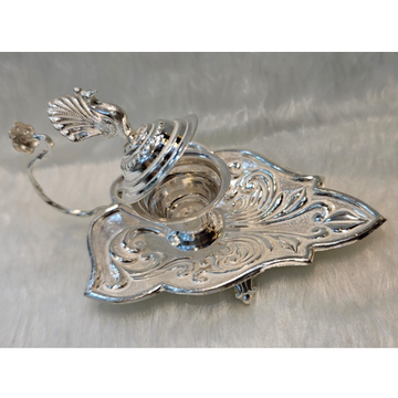 Silver Peacock Design Kankuvati by Sangam Jewellers