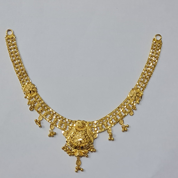 916 gold Plain necklace by Sangam Jewellers